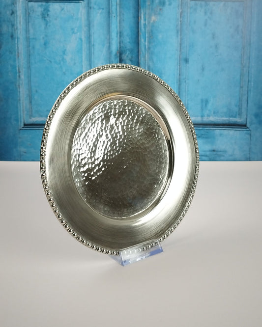 Assiette Ronde Cuivre Petit Modèle Face