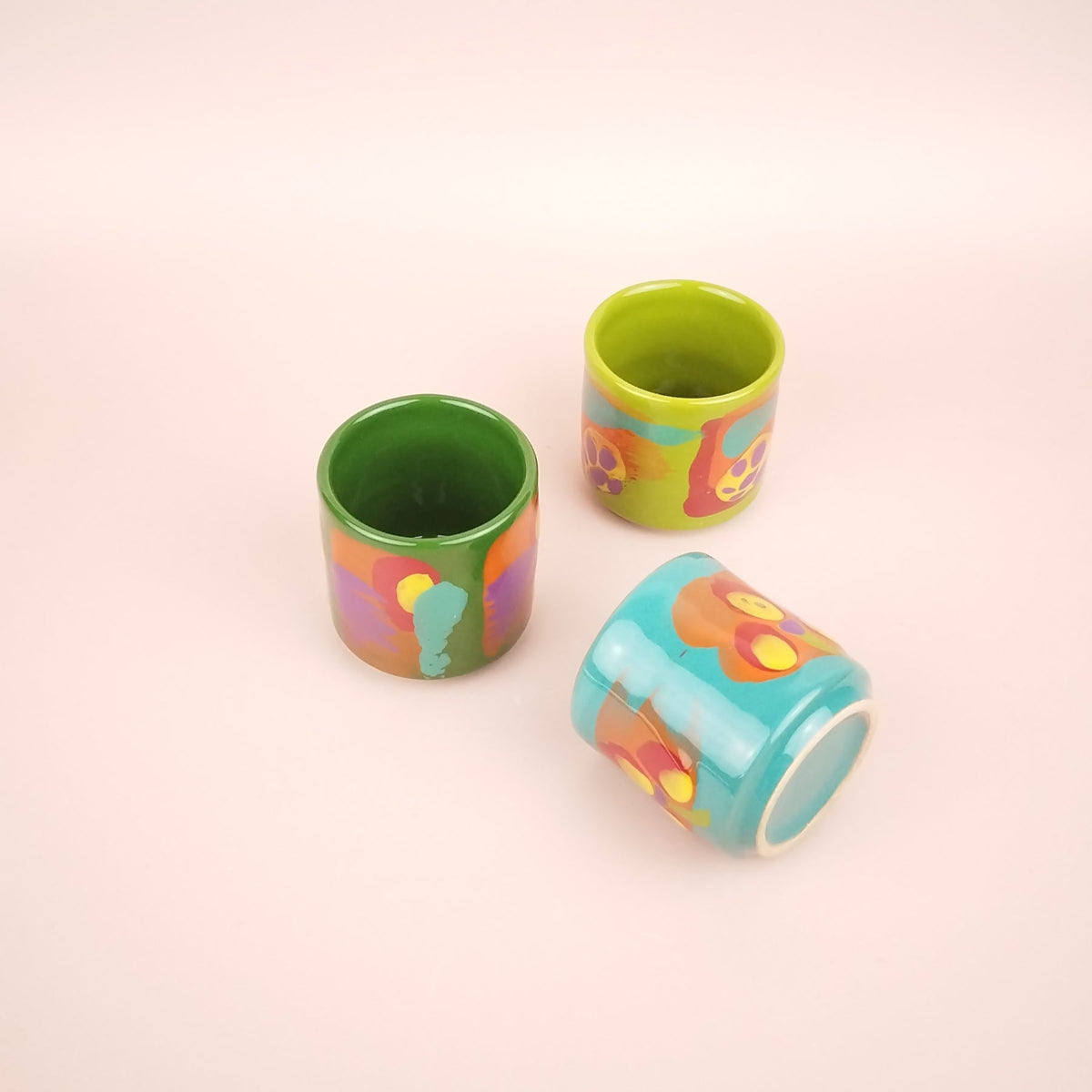 Festive Cafe Vert Clair - Foncé - Turquoise