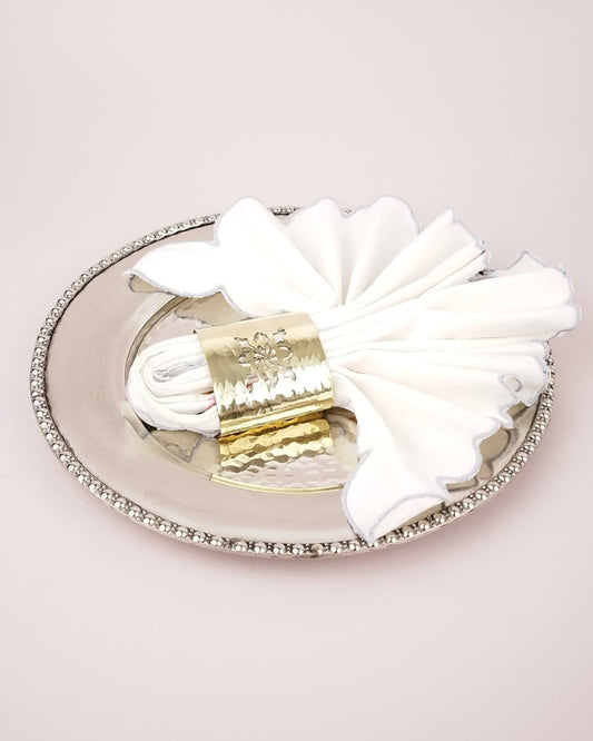 Paire de ronds de serviettes en cuivre