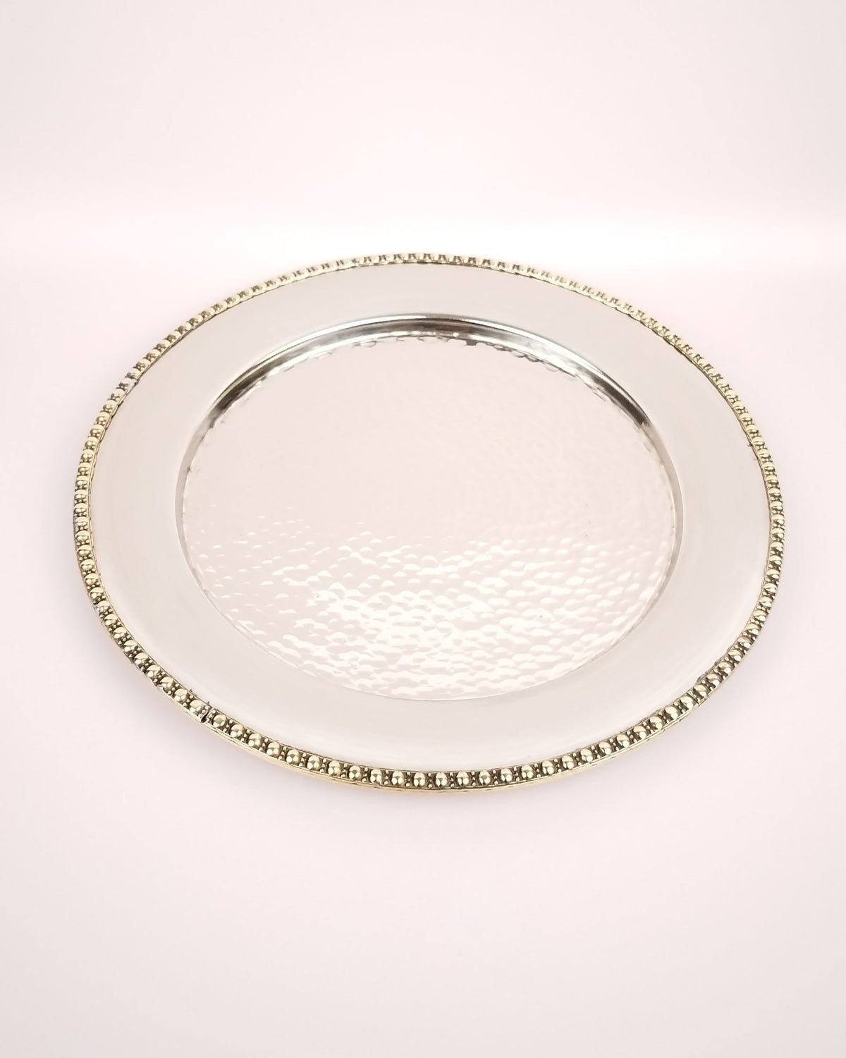 Plateau rond bord dore Grand Modele