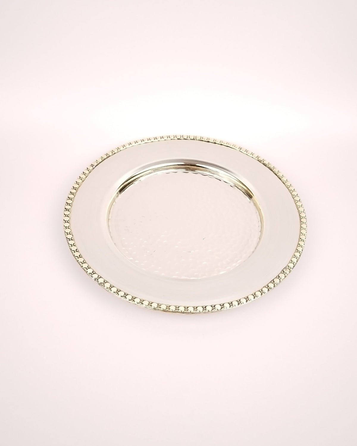 Plateau rond dore PM