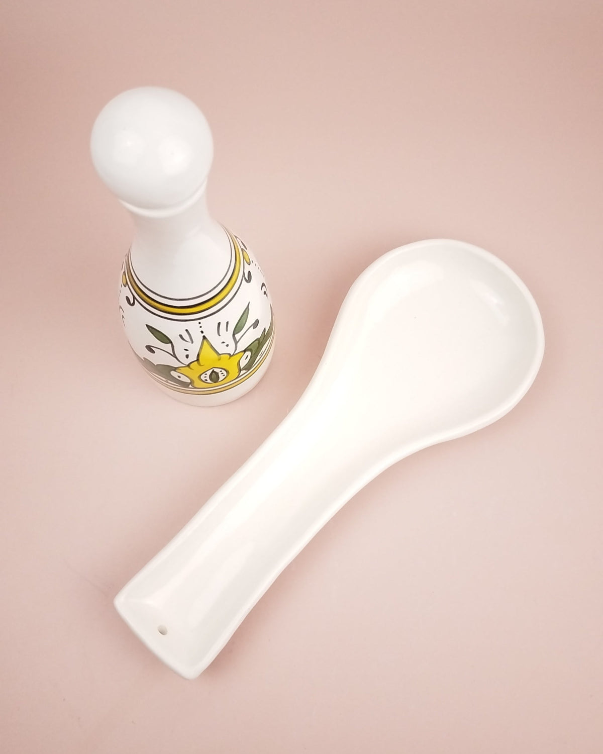 Repose Cuillère Blanc en Faënce Proposition 1