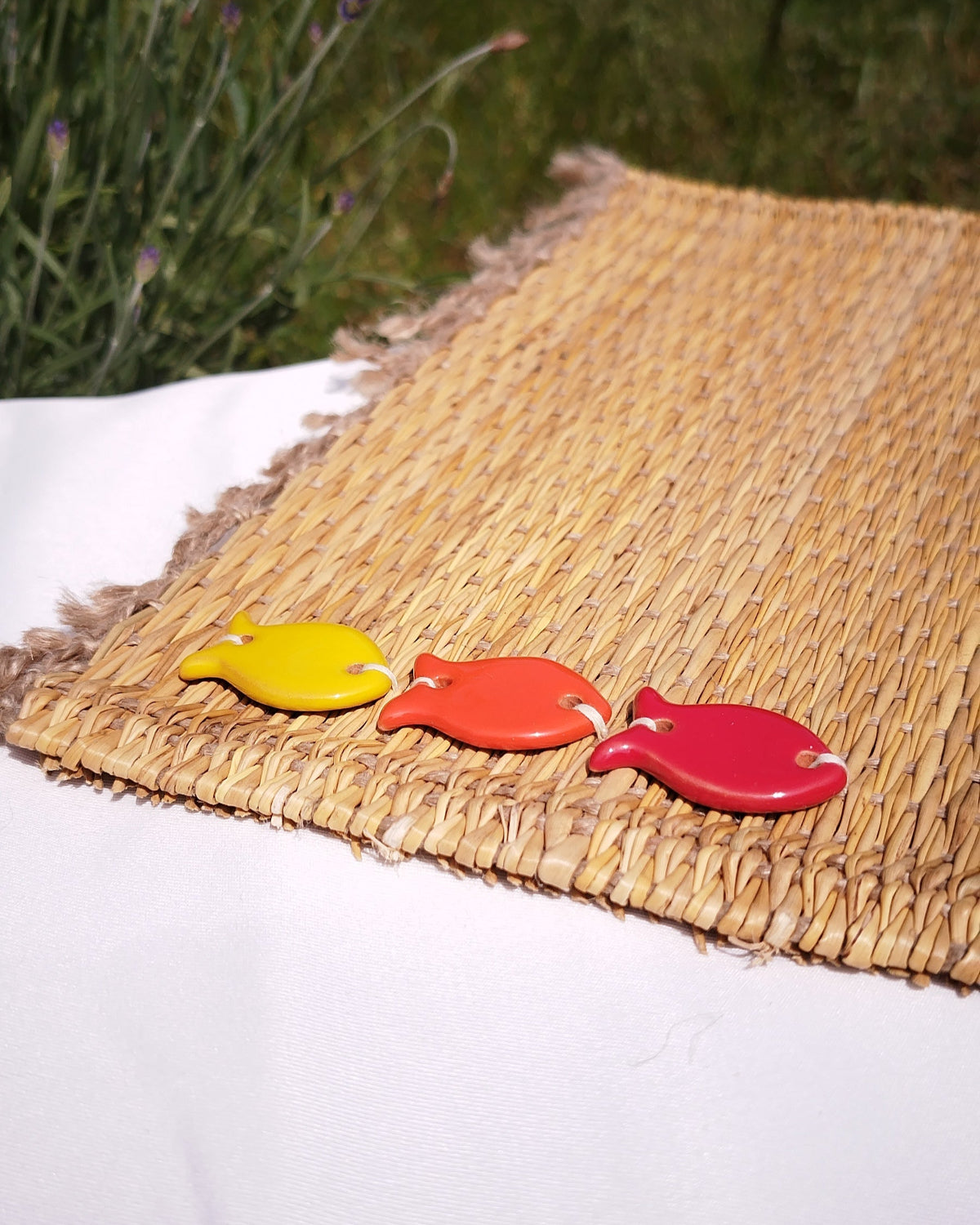 Set de table Décor faïence
Rouge Orange Jaune Détail décor