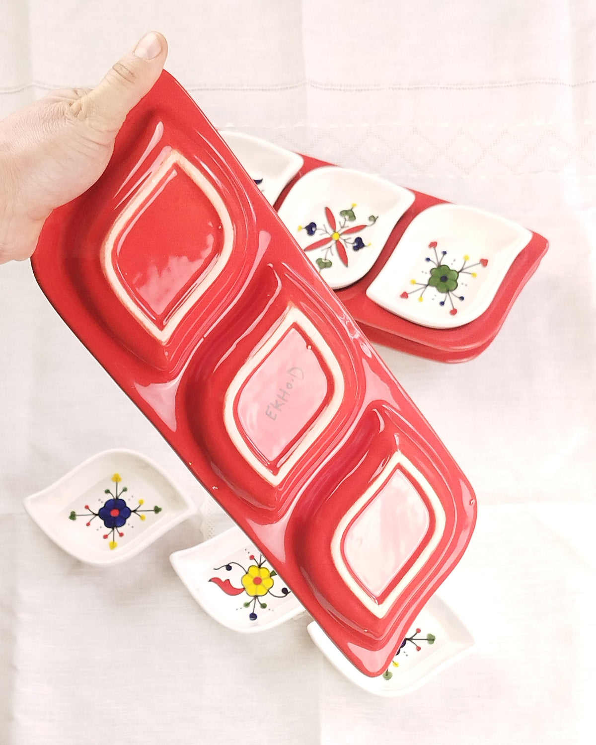 Base du set apéritif Feuille Verso