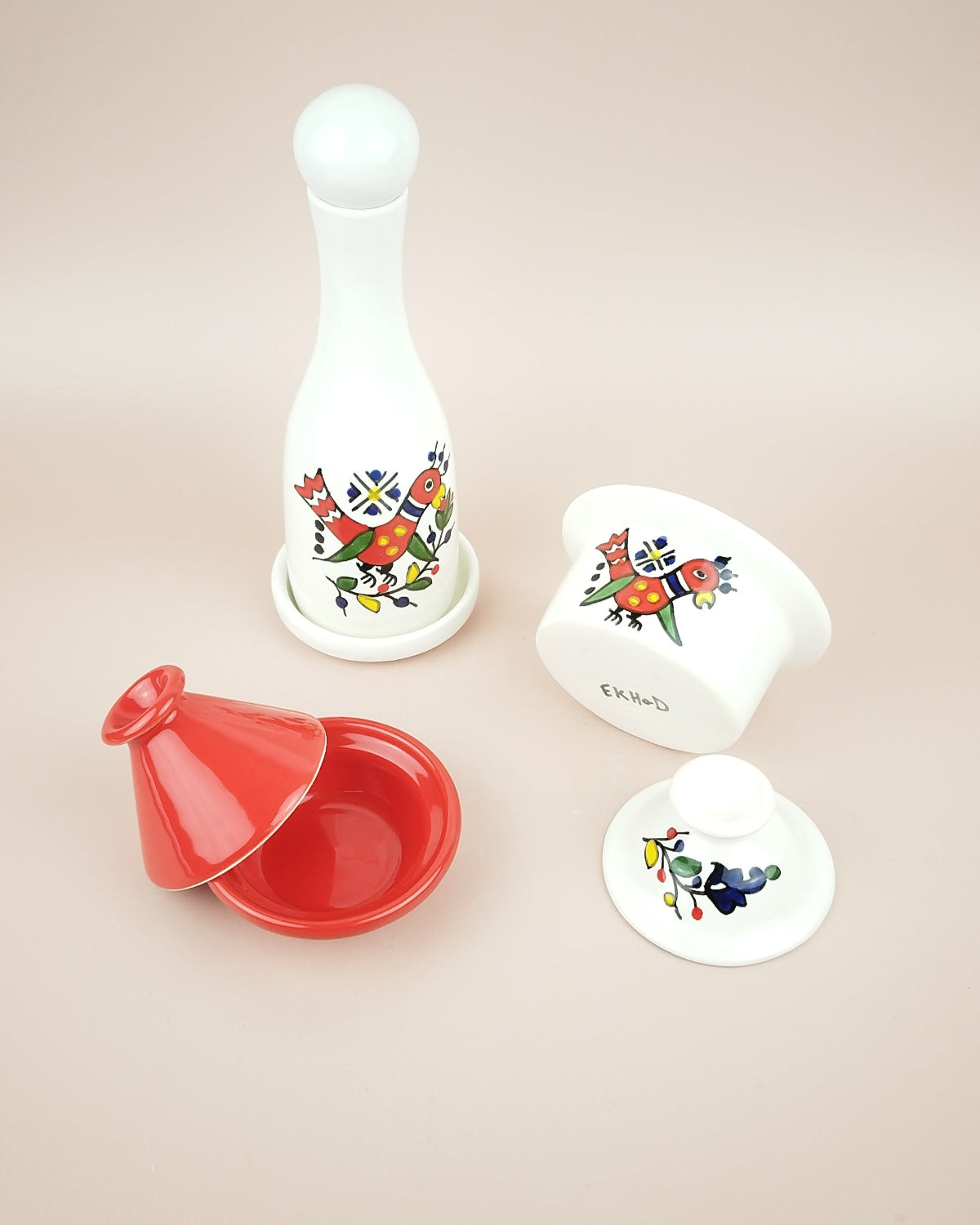 Coffret Oiseau Tajine Rouge