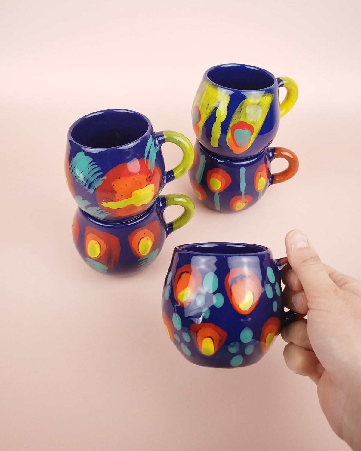 Mug Festive Bleu Roi