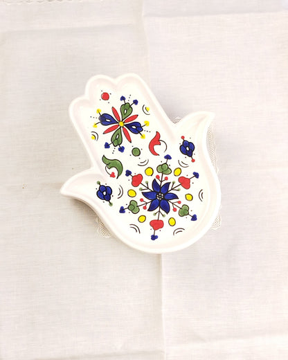 Plateau Khomssa en faïence tunisienne - Modèle 4