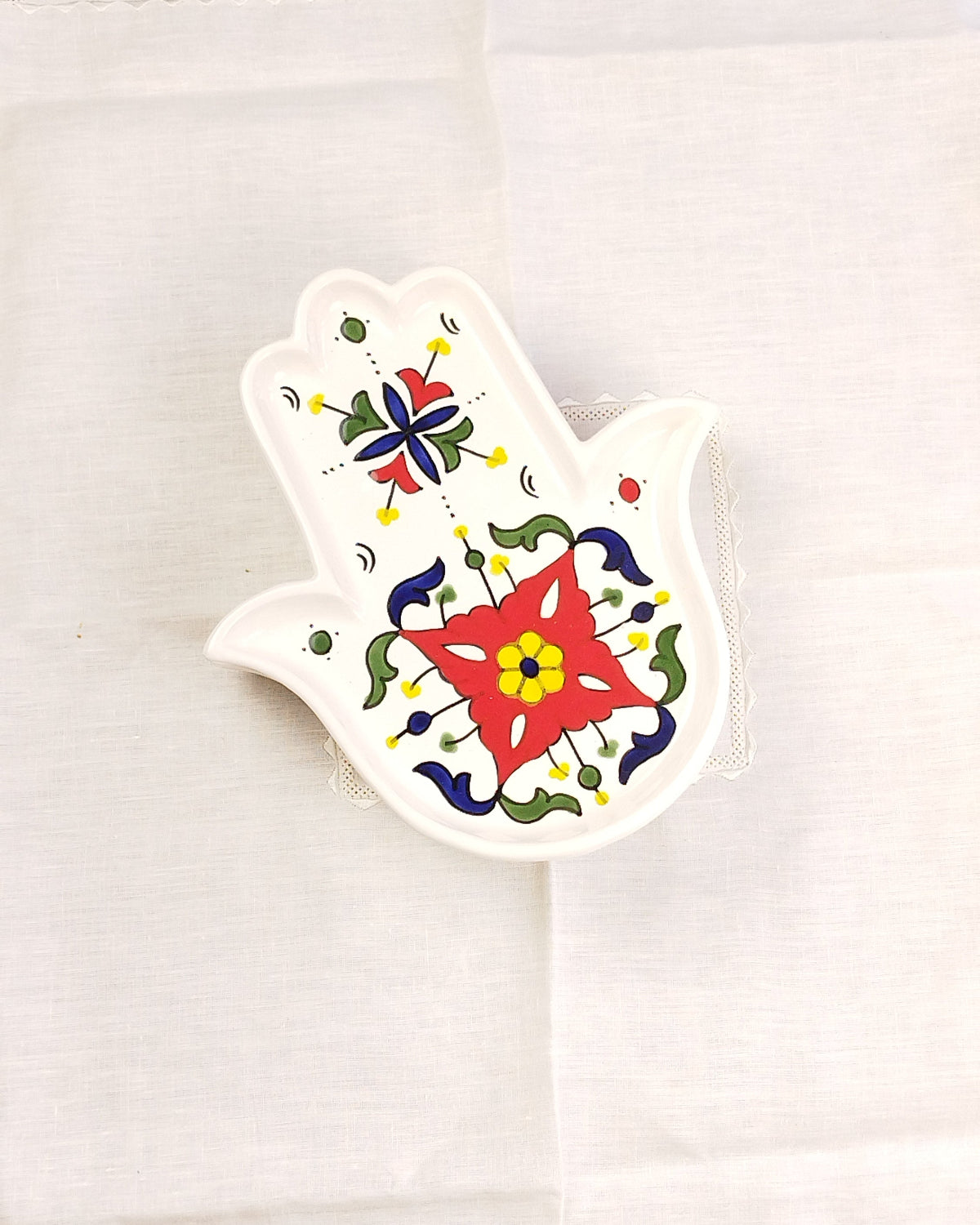 Plateau Khomssa en faïence tunisienne - Modèle 5