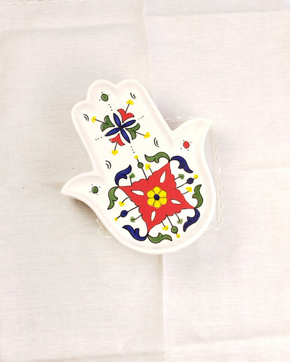 Plateau Khomssa en faïence tunisienne - Modèle 5