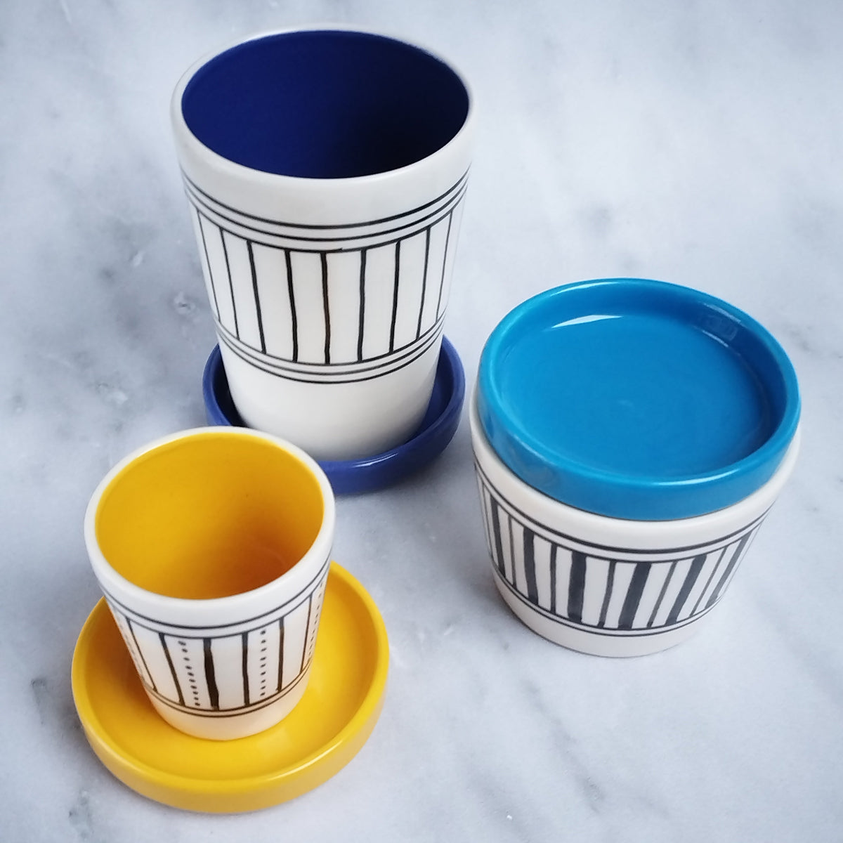 Présentation Tasses sous-tasses 3 tailles