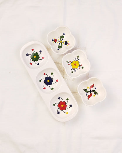 Set apéritif Trèfles à base décoréé - Modèle 1